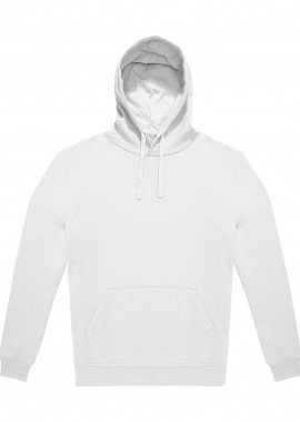Unisex Φούτερ με Κουκούλα Hoodie ID.223 B & C White