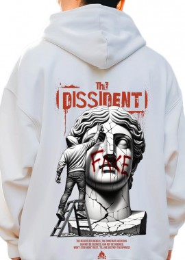 Hoodie The Dissident Pop Culture White