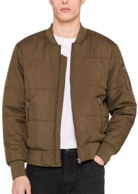 Urban Classics - Μπουφάν Quilt Bomber TB1444 Urban Classics Black Olive