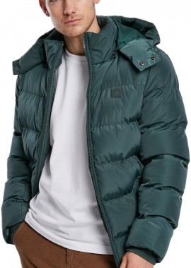 Hooded Puffer Jacket TB1807 Urban Classics Bottlegreen