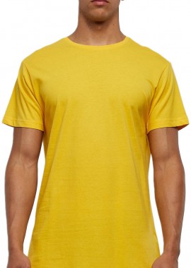Ανδρικό T-shirt Shaped Long Tee TB638-01148 Urban Classics Chrome Yellow