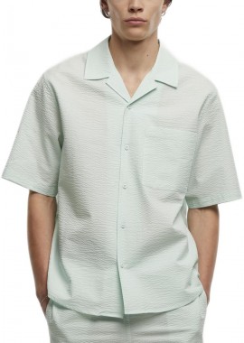 Κοντομάνικο Πουκάμισο Relaxed Seersucker TB6409 Urban Classics frostmint