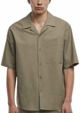 Urban Classics - Κοντομάνικο Πουκάμισο Relaxed Seersucker TB6409-18328 Urban Classics paleolive
