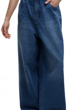 Παντελόνι Jeans Tapered Heavy Ounce Baggy TB6746 Urban Classics Middeepblue