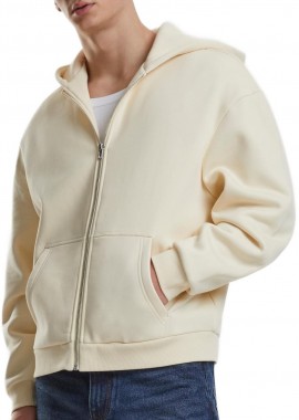 Urban Classics - Ζακέτα Φούτερ με Κουκούλα TB7284-02903 Urban Classics Whitesand