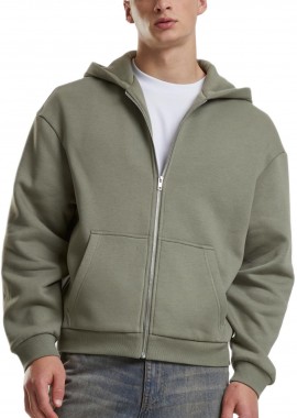 Urban Classics - Ζακέτα Φούτερ με Κουκούλα TB7284 Urban Classics paleolive
