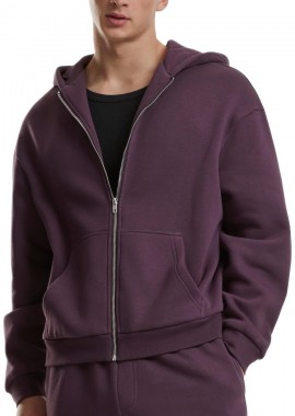 Urban Classics - Zακέτα με Κουκούλα Fluffy TB7284 Urban Classics plumpurple