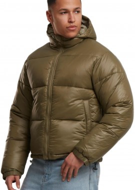 Urban Classics - Shiny Puffer Jacket With Hood TB7585-03057 Urban Classics Tiniolive