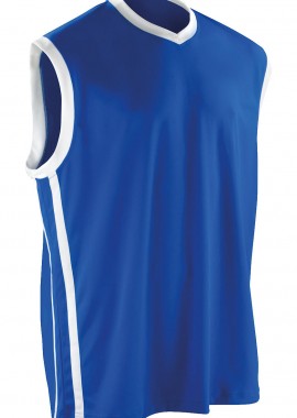 Spiro - Αθλητική Μπλούζα Basketball S278M Spiro Quick Dry Royal/White