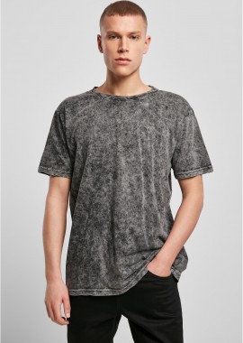 BYB - Μπλουζάκι T-shirt BY070 Build Your Brand Acid Washed 160 g/m² Dark Grey White