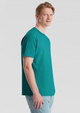 Ανδρικό T-Shirt 061362 Fruit of the Loom Pure Cotton Ocean Teal