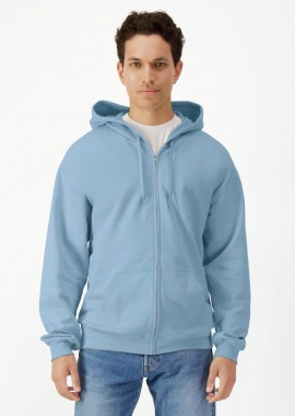 Gildan - Ζακέτα Φούτερ με Κουκούλα SF600 Gildan Softstyle Midweight Full Zip Hoodie Stone Blue