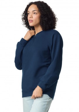 Φούτερ με Φερμουάρ 1/4 SF008 Gildan Softstyle Midweight Fleece Navy