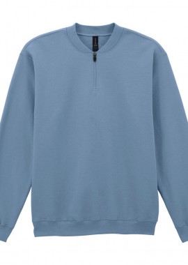 Gildan - Φούτερ με Φερμουάρ 1/4 SF008 Gildan Softstyle Midweight Fleece Stone Blue