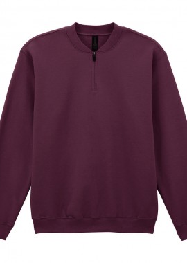 Φούτερ με Φερμουάρ 1/4 SF008 Gildan Softstyle Midweight Fleece Maroon