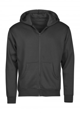 Φούτερ με Κουκούλα και Φερμουάρ 5154 Tee Jays Unlabeled Black