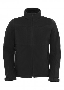 B & C - Ανδρικό Μπουφάν Hooded Softshell JM950 B&C Outerwear Black