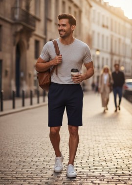 Fruit of the Loom - Σορτς 0640520 Fruit of the Loom Iconic 195 Jersey Deep Navy