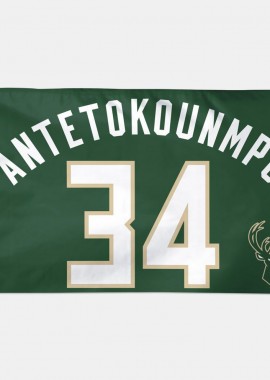 Wincraft - Wincraft Nba Flg 3X5 Dlx Ante/Bucks (9000179217_76371)