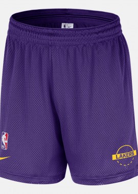 Nike - Nike NBA Los Angeles Lakers Openhole Ανδρικό Σορτς Μπάσκετ (9000231921_86298)