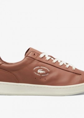 Lacoste - Ανδρικά Δερμάτινα Sneakers Lacoste Carnaby 49SMA00322C3 Καφέ
