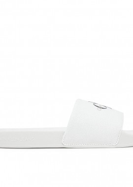 Ανδρικές Παντόφλες Slide Calvin Klein YM0YM01271 0K4 Λευκές