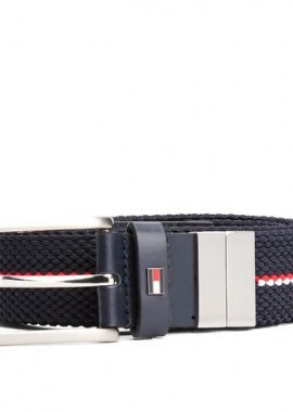 Ανδρική Ζώνη Διπλής Όψης Tommy Hilfiger AM0AM13376 DW6 Μπλε