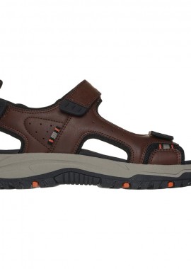 Ανδρικά Ανατομικά Πέδιλα Skechers Rigdon 205139-BRBK Καφέ