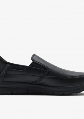 Ανδρικά Ανατομικά Δερμάτινα Μοκασίνια Skechers 200304-BBK Μαύρα