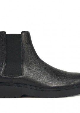 Calvin Klein - Ανδρικά Δερμάτινα Μποτάκια Calvin Klein Chelsea Boot YM0YM01374-0GJ Μαύρα