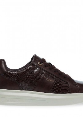 Ανδρικά Sneakers Renato Garini Marcello-630 Καφέ Καφέ Φίδι V57009633G19