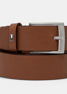 Tommy Hilfiger - Ανδρική Δερμάτινη Ζώνη Tommy Hilfiger 3.5cm AM0AM13014-GB8 Καφέ