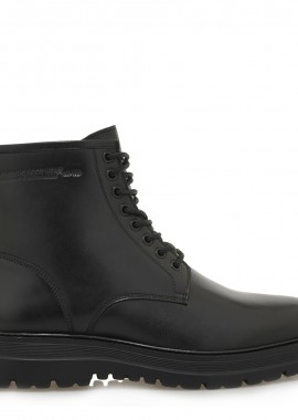 Ανδρικά Δερμάτινα Μποτάκια Renato Garini 59020-JIO Μαύρο Δέρμα T562V0202002