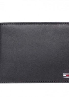 Ανδρικό Δερμάτινο Πορτοφόλι Tommy Hilfiger Eton CC AM0AM00652-002 Μαύρο