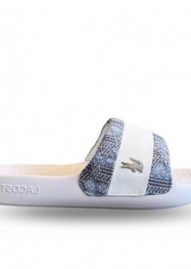Ανδρικές Παντόφλες Slide Lacoste 751CMA0028080 Λευκές