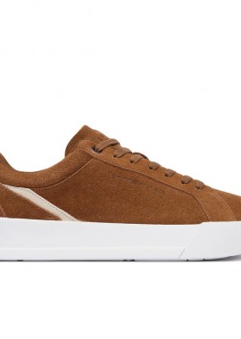 Tommy Hilfiger - Ανδρικά Δερμάτινα Sneakers Tommy Hilfiger FM0FM05880-GVQ Ταμπά Καστόρι