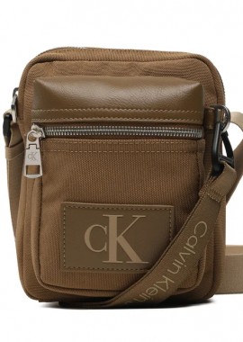 Ανδρική Τσάντα Χιαστί Calvin Klein Tagged Reporter K50K510412 GC7 Χακί