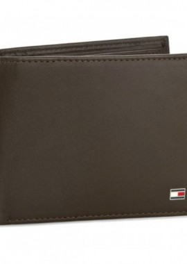 Ανδρικό Πορτοφόλι Tommy Hilfiger Καφέ Eton Flap AM0AM00652 041