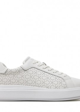 Calvin Klein - Ανδρικά Δερμάτινα Sneakers Calvin Klein HM0HM01429 0LB Λευκά