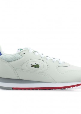 Ανδρικά Δερμάτινα Sneakers Lacoste Linetrack 47SMA0004W1B Λευκά
