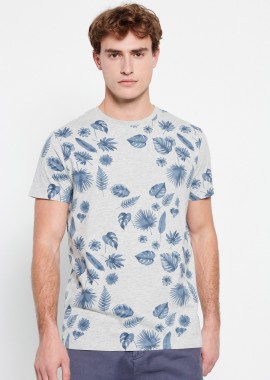 FUNKY BUDDHA - Τυπωμένο t-shirt με ink watercolor εφέ