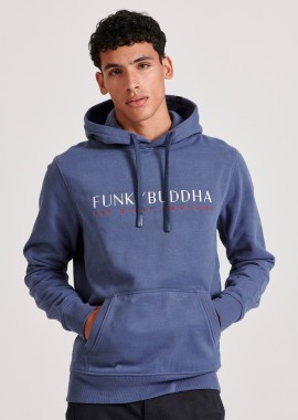 FUNKY BUDDHA - Φούτερ με Funky Buddha κέντημα στο στήθος