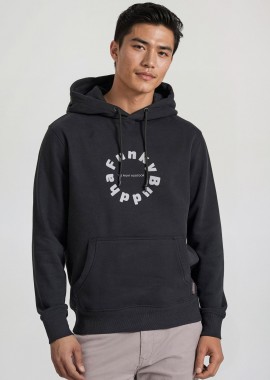 FUNKY BUDDHA - Relaxed fit φούτερ με graphic τύπωμα