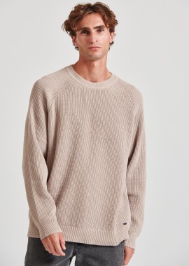 FUNKY BUDDHA - Ανδρική relaxed fit chenille μπλούζα
