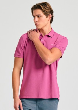 FUNKY BUDDHA - Polo μπλούζα με κεντημένο logo - The essentials