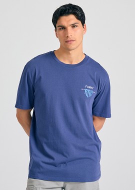 FUNKY BUDDHA - Relaxed t-shirt με graphic τύπωμα στην πλάτη