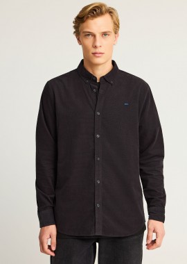 FUNKY BUDDHA - Ανδρικό κοτλέ πουκάμισο