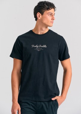 FUNKY BUDDHA - T-shirt με text logo τύπωμα στο στήθος