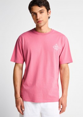 FUNKY BUDDHA - Ανδρικό t-shirt με τύπωμα στην πλάτη