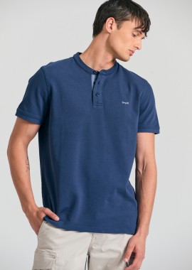GARAGE 55 - Polo μπλούζα με λαιμό mao Garage 55.